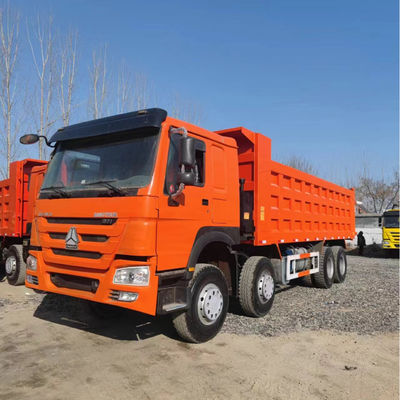 kwaliteit  40T 8x4 Used Dump Truck 12 Tires Sinotruk Howo 371 375 fabriek