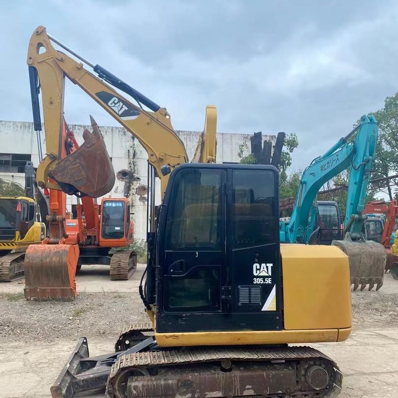 Gebruikte Caterpillar-graver CAT305.5E 5ton Klein type Mini Crawler Digger