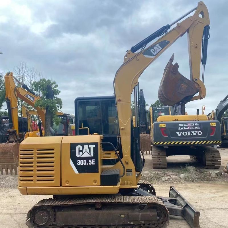 Gebruikte Caterpillar-graver CAT305.5E 5ton Klein type Mini Crawler Digger