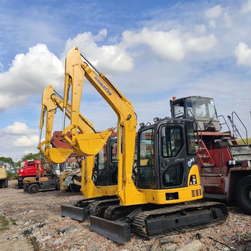 Gebruikte Komatsu-graafmachine PC55 tweedehands 5,5 ton klein type Mini Crawler Digger