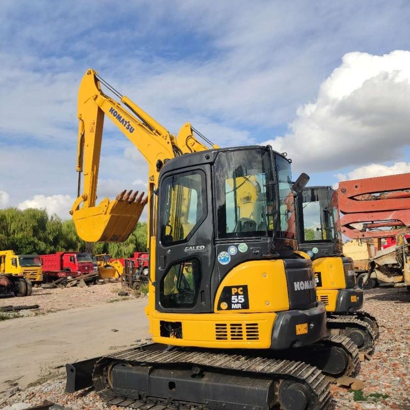 Gebruikte Komatsu-graafmachine PC55 tweedehands 5,5 ton klein type Mini Crawler Digger