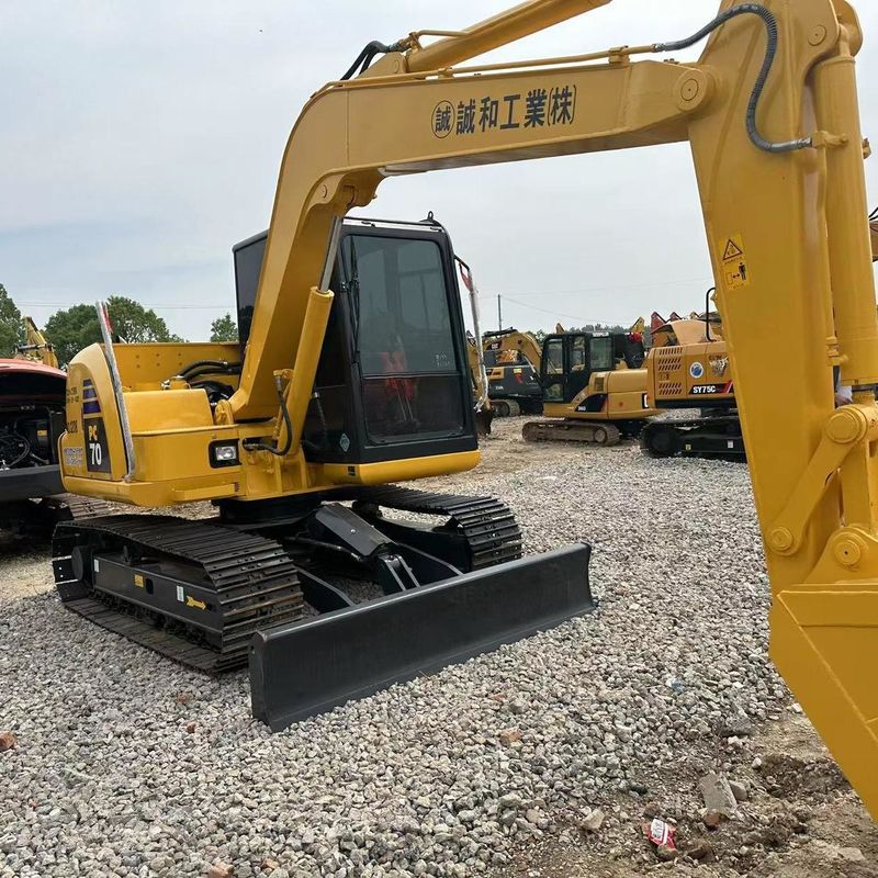 Gebruikte Komatsu-graafmachine PC70 tweedehands 7 ton kleine type mini-crawler-graver