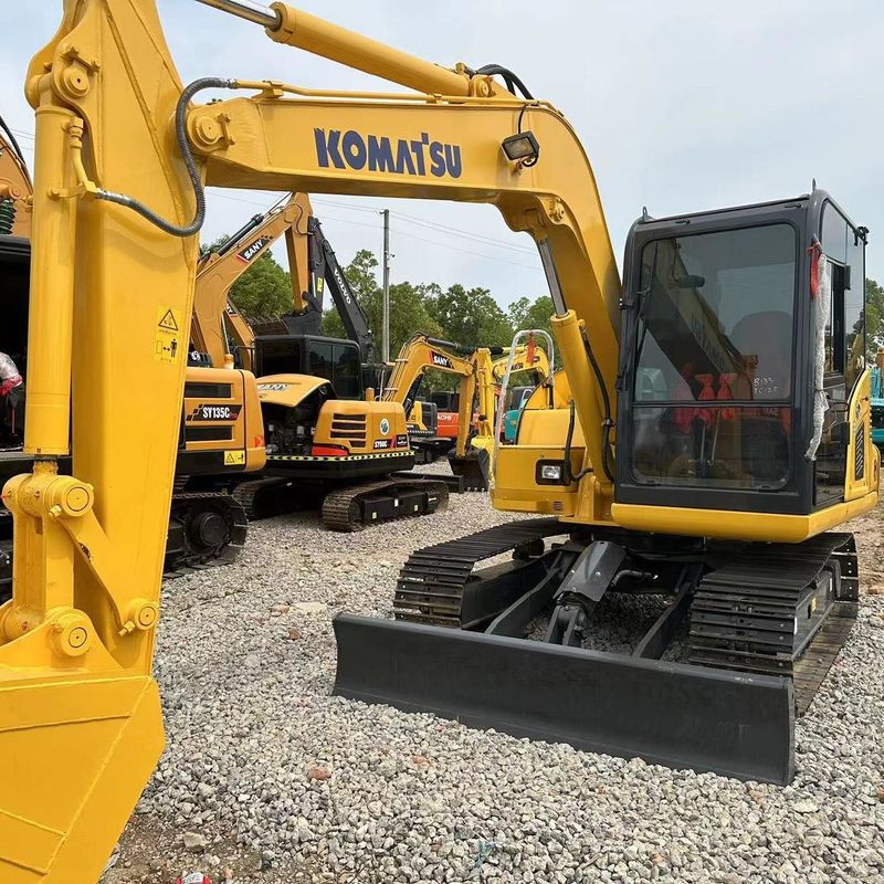 Gebruikte Komatsu-graafmachine PC70 tweedehands 7 ton kleine type mini-crawler-graver