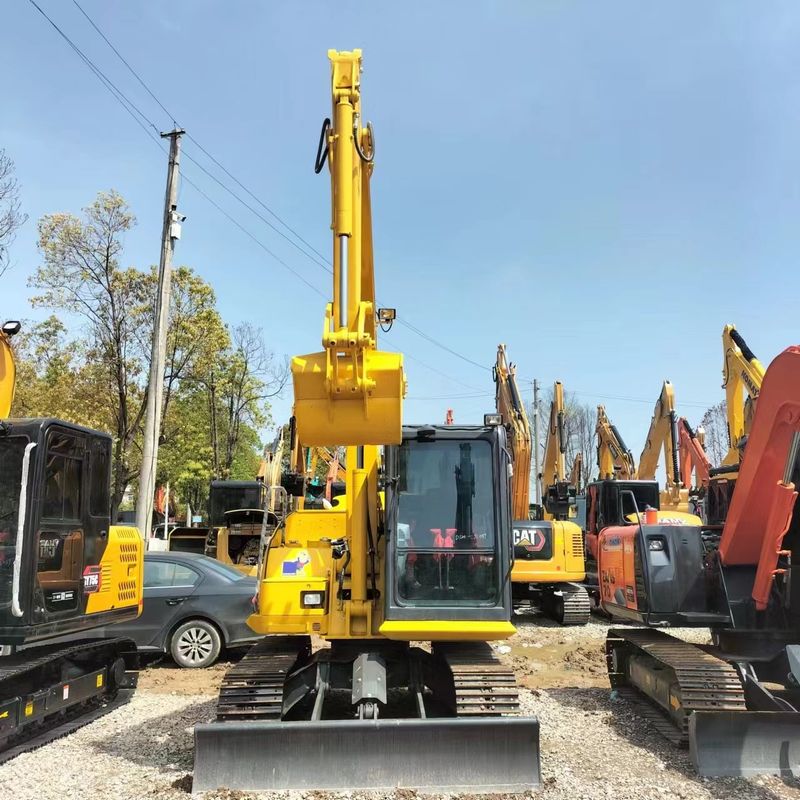 Tweedehands Komatsu Digger PC70 Gebruikte 7ton kleine type Mini Crawler graafmachine