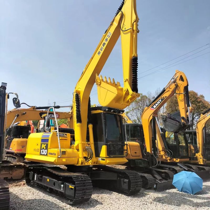 Gebruikte Komatsu-graafmachine PC130 tweedehands 13 ton kleine graafmachine