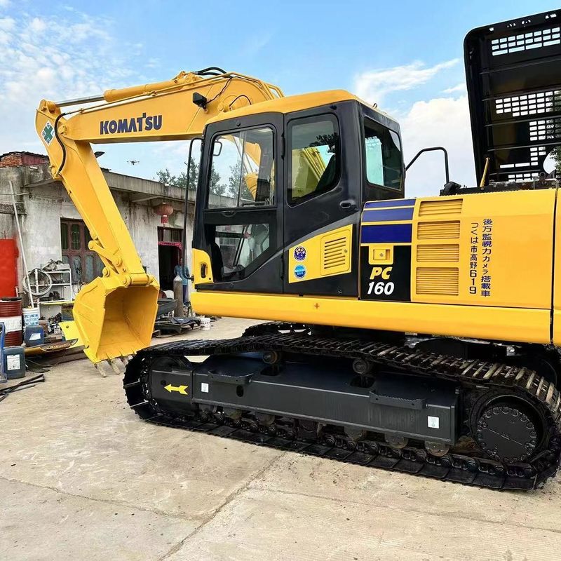 Gebruikte Komatsu graafmachine PC160 tweedehands 16ton kleine type Crawler Digger