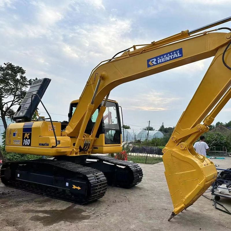 Gebruikte Komatsu graafmachine PC160 tweedehands 16ton kleine type Crawler Digger