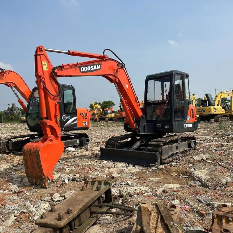 Gebruikte Doosan Digger DH55 tweedehands 5,5 ton kleine type Mini Crawler graafmachine