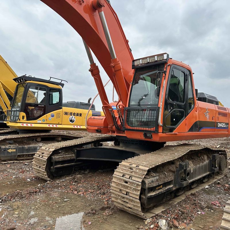Gebruikte Doosan Digger DH420LC-7 tweedehands 42 ton grote type Crawler graafmachine