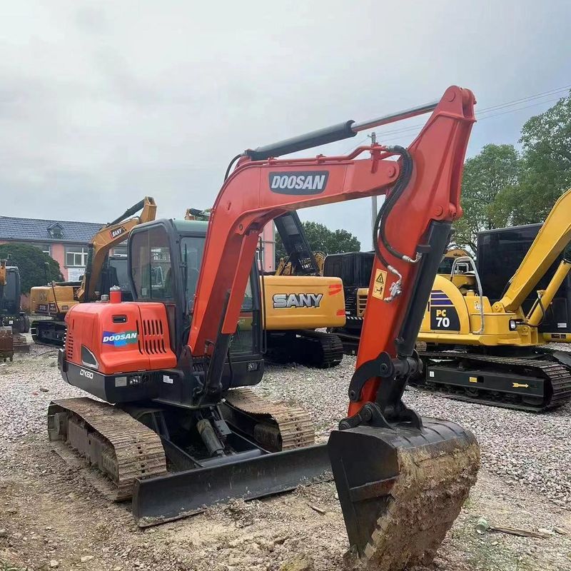 Gebruikte Doosan Digger DX60 tweedehands 6ton kleine type Mini Crawler graafmachine
