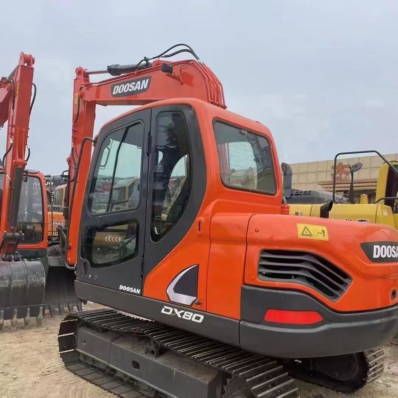 Gebruikte Doosan Digger DX80 tweedehands 8ton kleine type mini crawler graafmachine