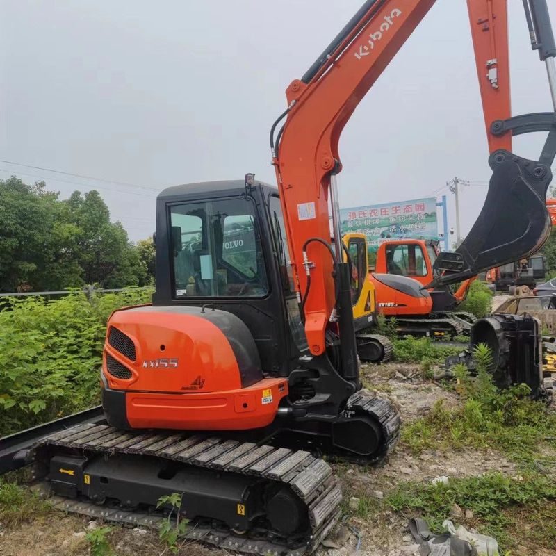 Gebruikte Kubota Digger KX155 tweedehands 5,5 ton kleine type Mini Crawler graafmachine