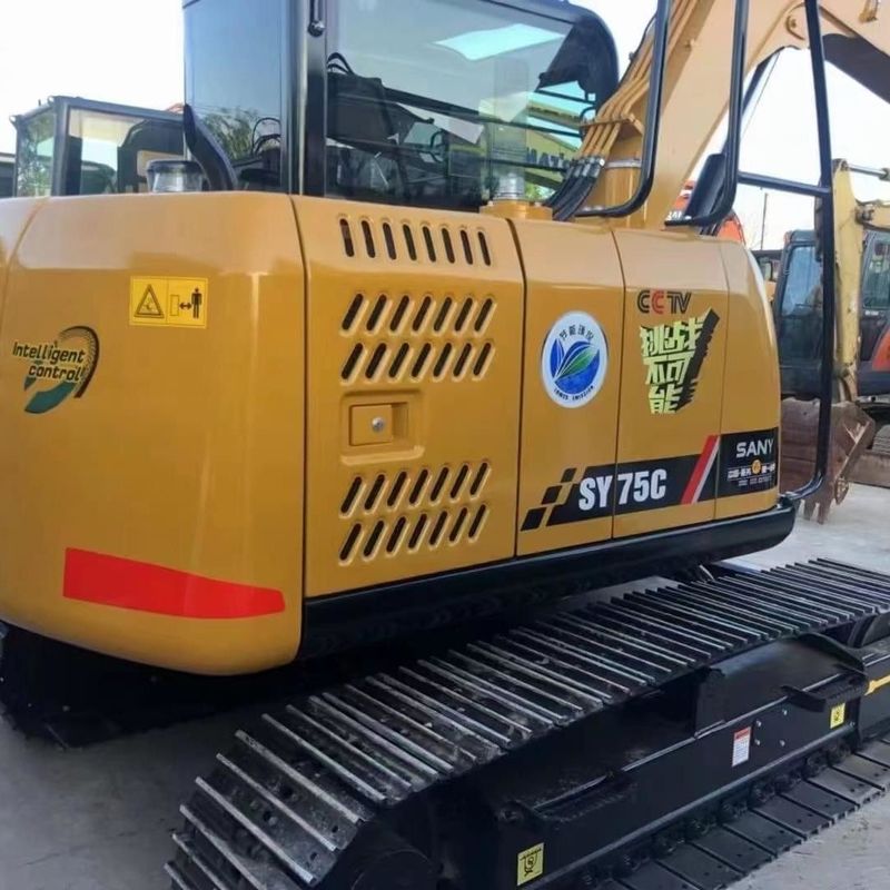 Gebruikte SANY Digger SY75 tweedehands 7,5 ton kleine type mini-kruipergraver