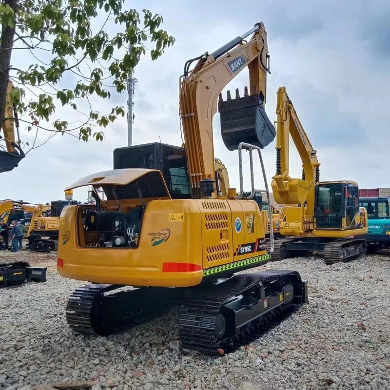 Gebruikte SANY Digger SY95C tweedehands 9,5 ton kleine type mini-crawler graver