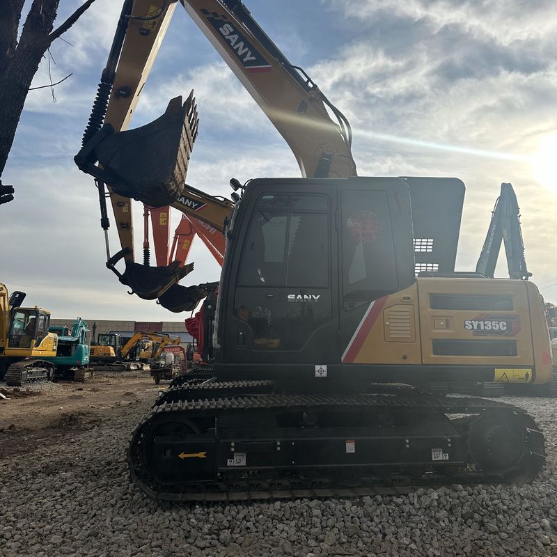 Gebruikte SANY Digger SY135C tweedehands 13.5 op kleine type Mini Crawler Excavator