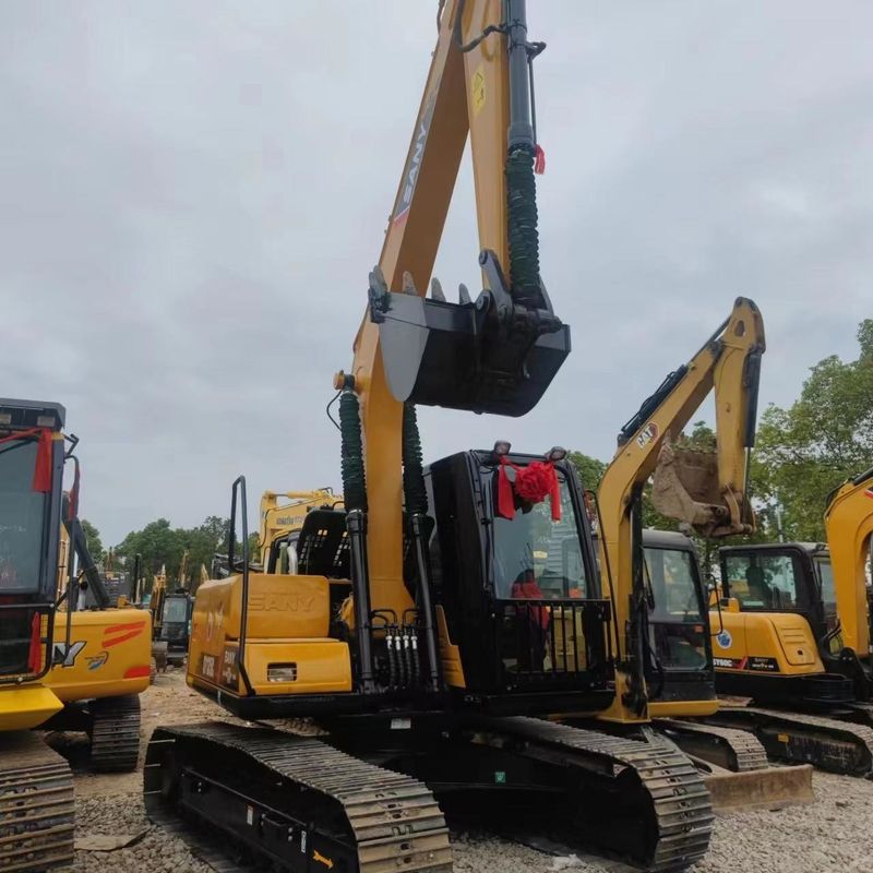 Tweedehands SANY Digger SY135C Gebruikt 13.5 op kleine type Mini Crawler Excavator