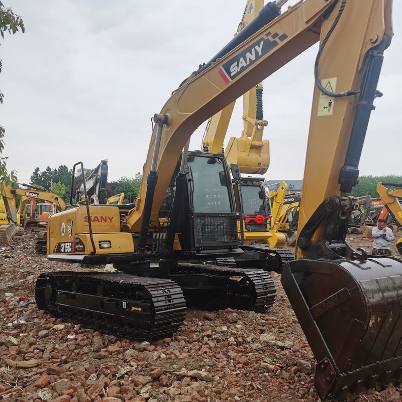 Gebruikte SANY Digger SY155C tweedehands 15.5 op kleine type Crawler Excavator