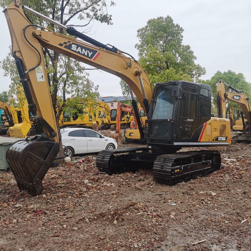 Gebruikte SANY Digger SY155C tweedehands 15.5 op kleine type Crawler Excavator