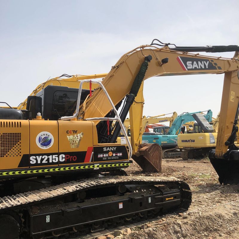 Gebruikte SANY Digger SY215C tweedehands 21.5 op middelgrote graafmachine