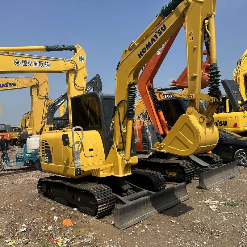 Gebruikte Komatsu graafmachine PC56-7 tweedehands 5,3 ton kleine type mini-crawler graver