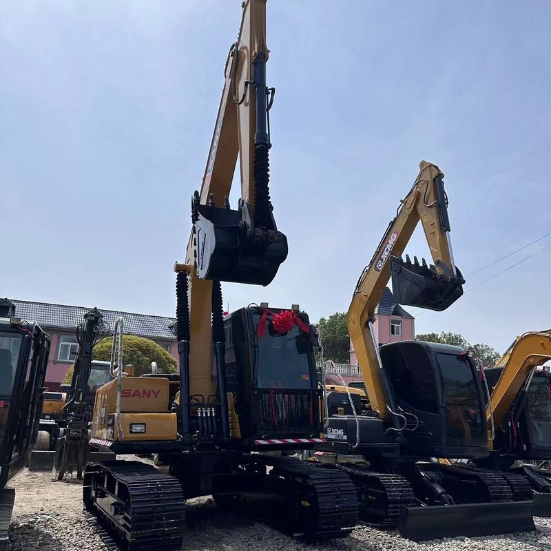 Gebruikte SANY Digger SY155C tweedehands 15.5 op middelgrote graafmachine