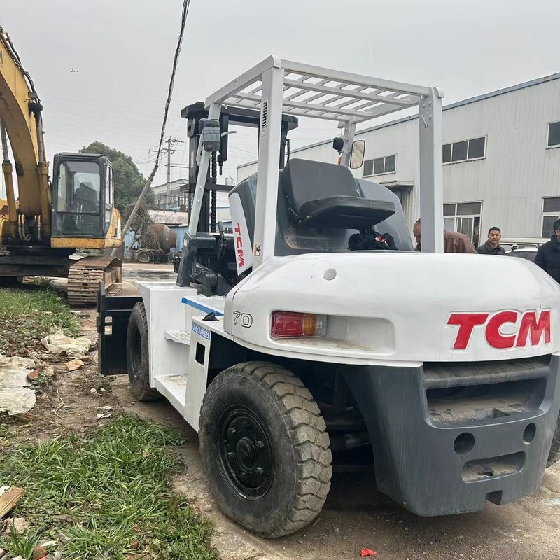 Robuuste FD70 TCM 7 ton Vorklift Tweedehands Elektrische Vorklift Lifthoogte 3m