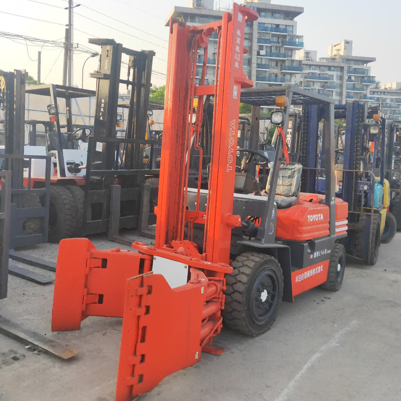 Elektrische Toyota Gebruikte vorklift 3 ton Voor fabrieken Constructie Maximale hefhoogte 4,5 m