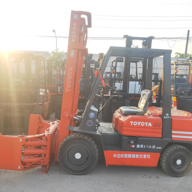 Elektrische Toyota Gebruikte vorklift 3 ton Voor fabrieken Constructie Maximale hefhoogte 4,5 m