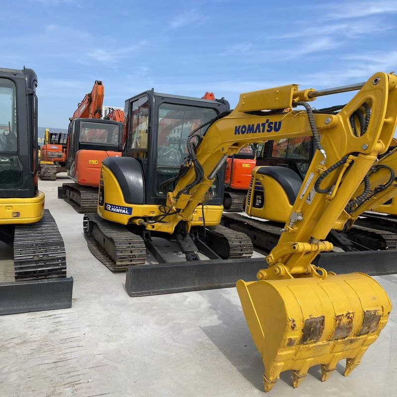 Gebruikte Komatsu graafmachine PC30MR Tweedehands 3 ton kleine type Mini Crawler Digger