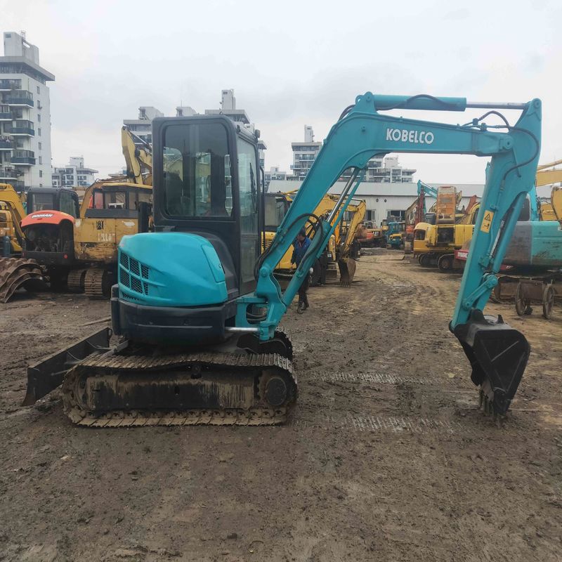 Gebruikte Kobelco Digger SK55 tweedehands mini graafmachine voor kleinschalige werken