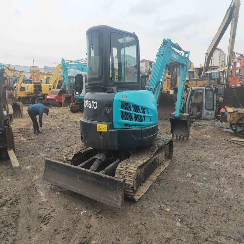 Gebruikte Kobelco Digger SK55 tweedehands mini graafmachine voor kleinschalige werken