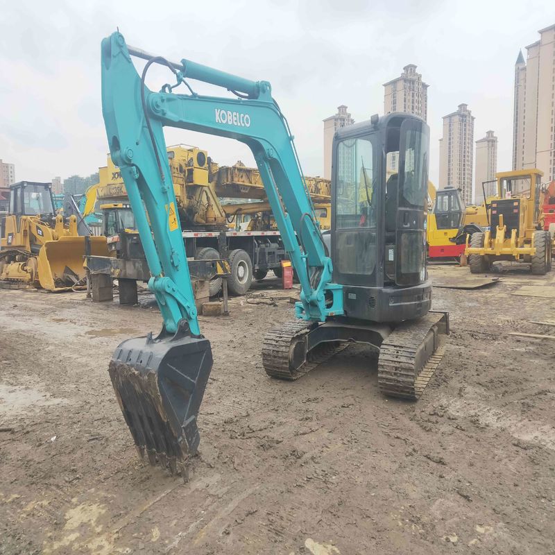 Gebruikte Kobelco Digger SK55 tweedehands mini graafmachine voor kleinschalige werken