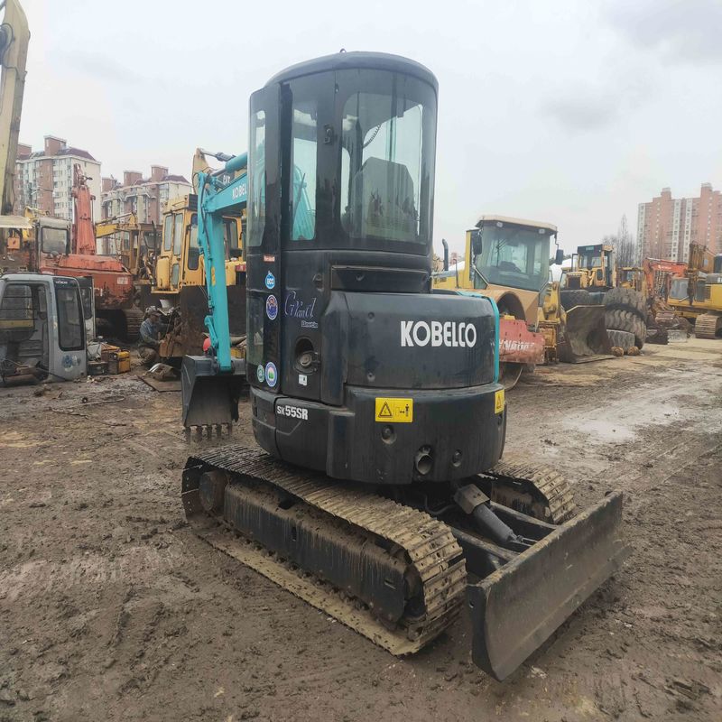 Gebruikte Kobelco Digger SK55 tweedehands mini graafmachine voor kleinschalige werken