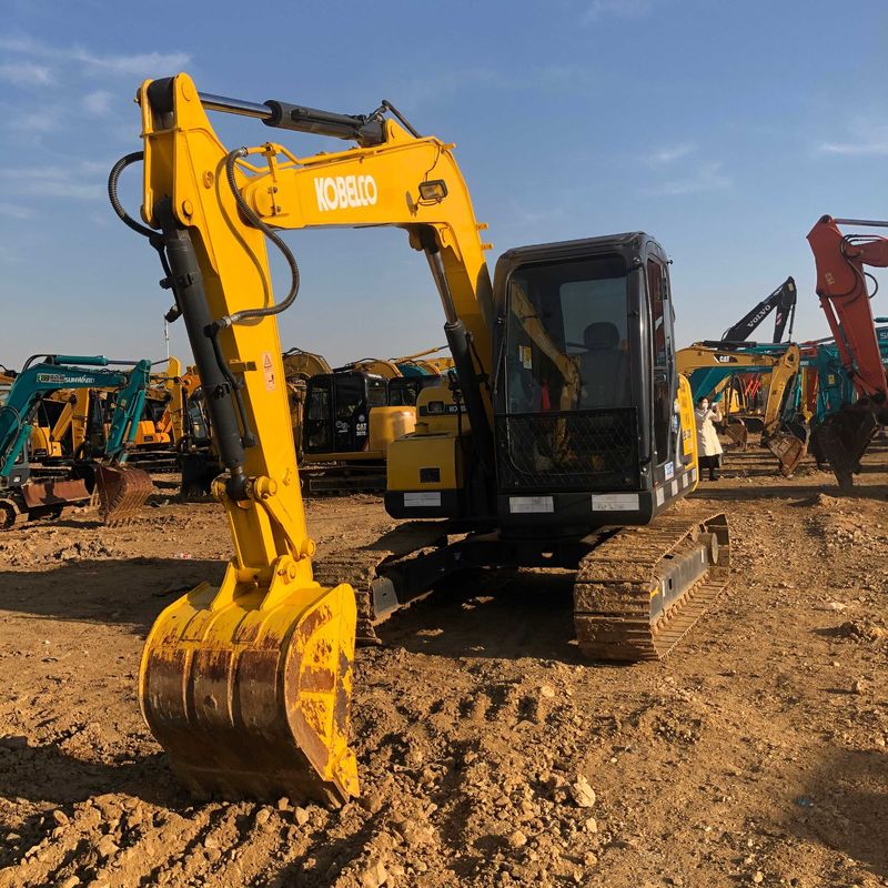 Gebruikte Kobelco Digger SK75 tweedehands mini-graafmachine voor kleinschalige werken