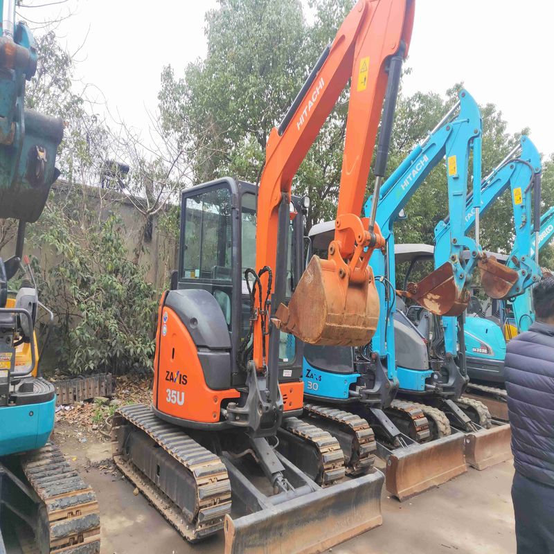 Gebruikte graafmachine Originele Hitachi ZX35 tweedehands Hydraulische 3,5 ton Mini Digger