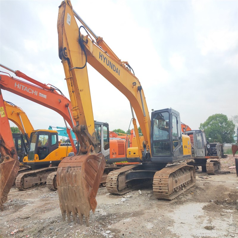 Tweedehands Hyundai Graafmachine R225LC-7 Gebruikt 22 ton Middelgrote Type Crawler Digger 112kw