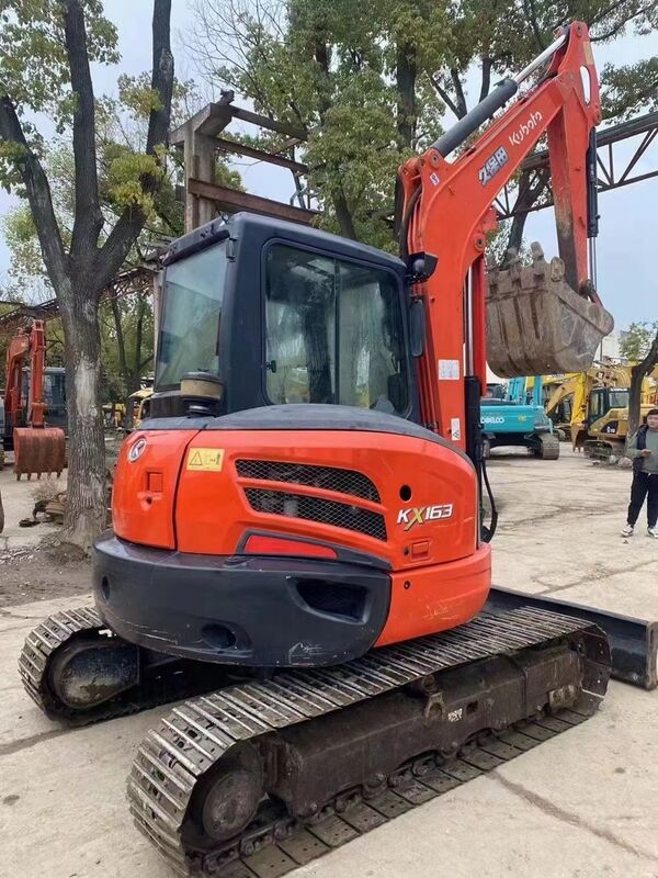 Gebruikte Kubota Digger KX163 tweedehands 5,5 ton Klein type Mini Crawler Excavator 35,5kw