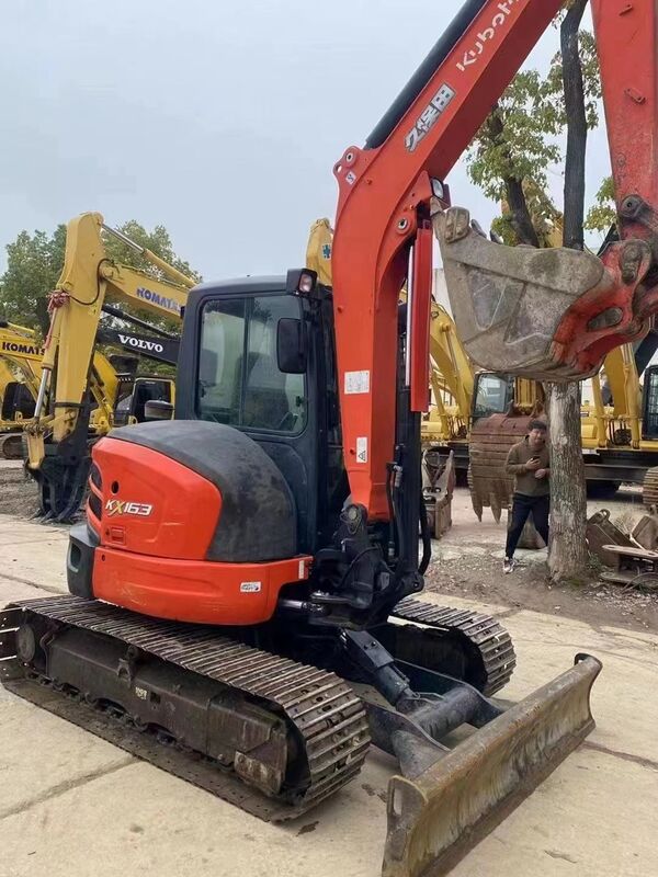 Gebruikte Kubota Digger KX163 tweedehands 5,5 ton Klein type Mini Crawler Excavator 35,5kw