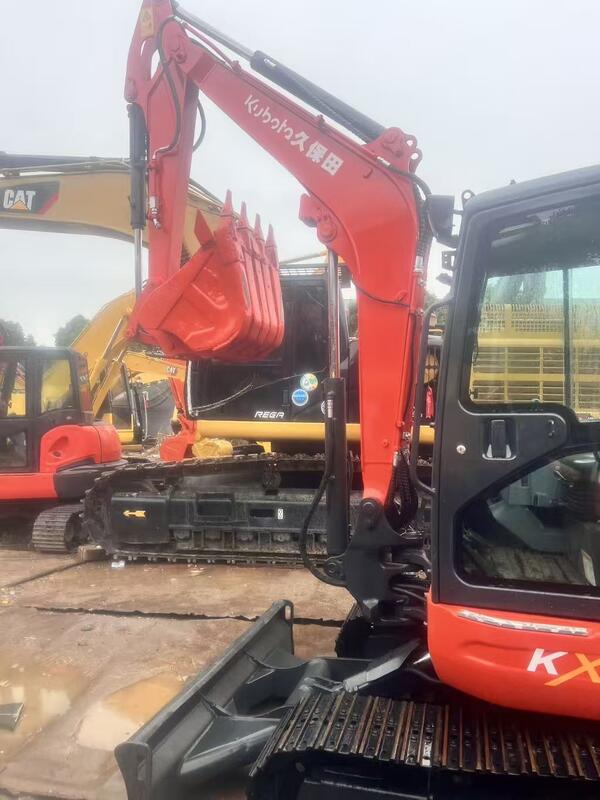 Gebruikte Kubota Digger KX163 5,5 ton Klein type Mini Crawler Excavator 35.5kw met 0.19m3 emmer