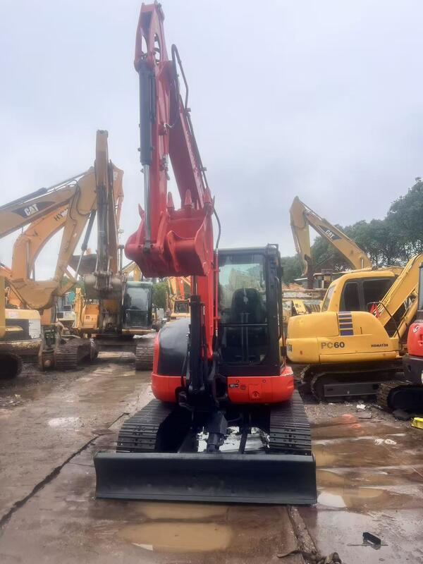 Gebruikte Kubota Digger KX163 5,5 ton Klein type Mini Crawler Excavator 35.5kw met 0.19m3 emmer